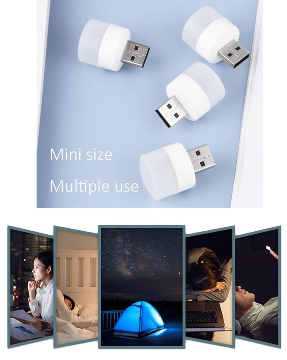 USB LED Night Light Plug-in (White) – Buy 1 Get 2 Free | Soft Glow for Home | NISHU Superstores