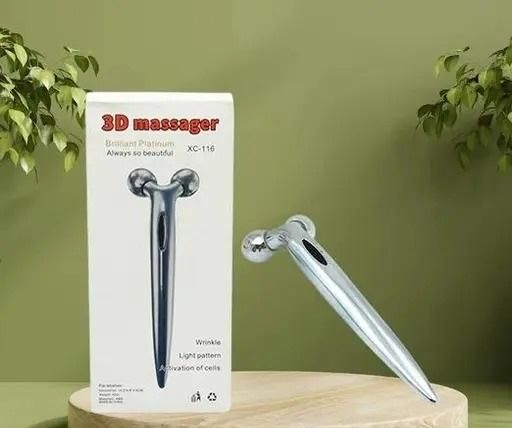 3D 360° Face Massage Roller | Mini Long Handle Massager for Skin Glow – NISHU Superstores
