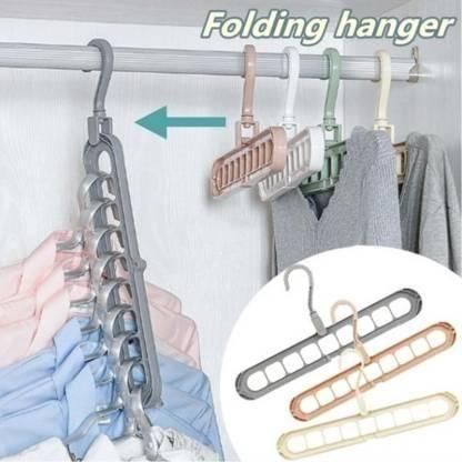 Space Saver Folding Hangers – Portable & Compact Design (Pack of 3) | NISHU Superstores