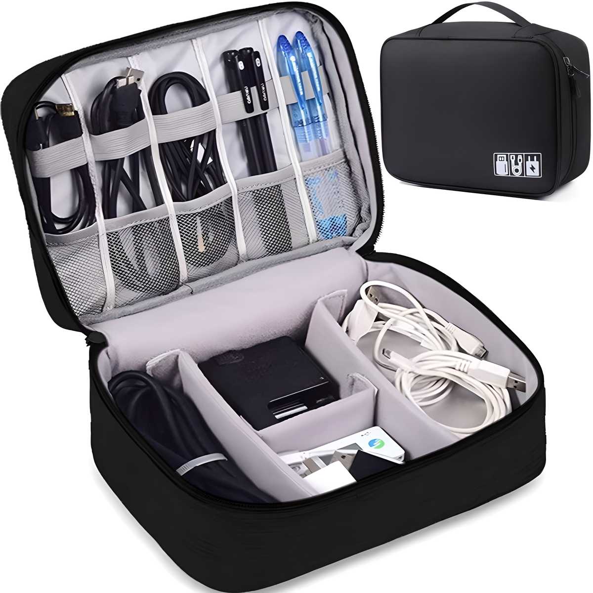Universal Travel Gadget Organizer Bag – Cable & Charger Storage Case | NISHU Superstores