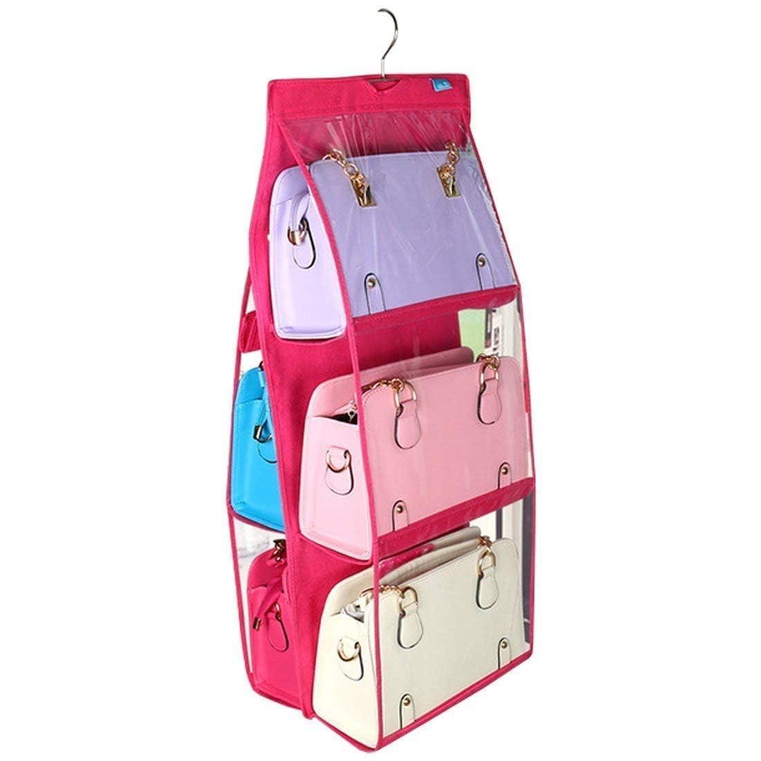 6-Pocket Hanging PVC Storage Organizer Bag – Multipurpose Space Saver | NISHU Superstores