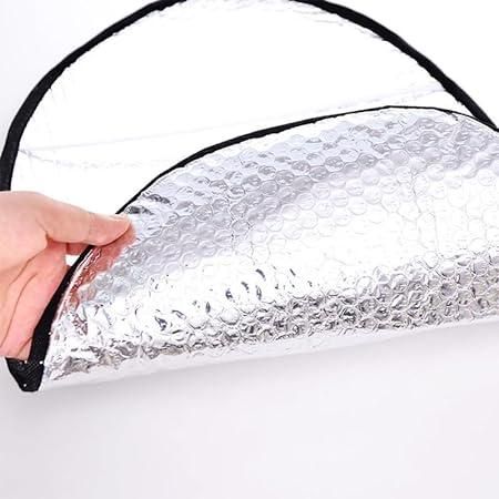 Aluminum Foil Bike Seat Sun Shade Cover – Heat Protection for Two-Wheelers | NISHU Superstores