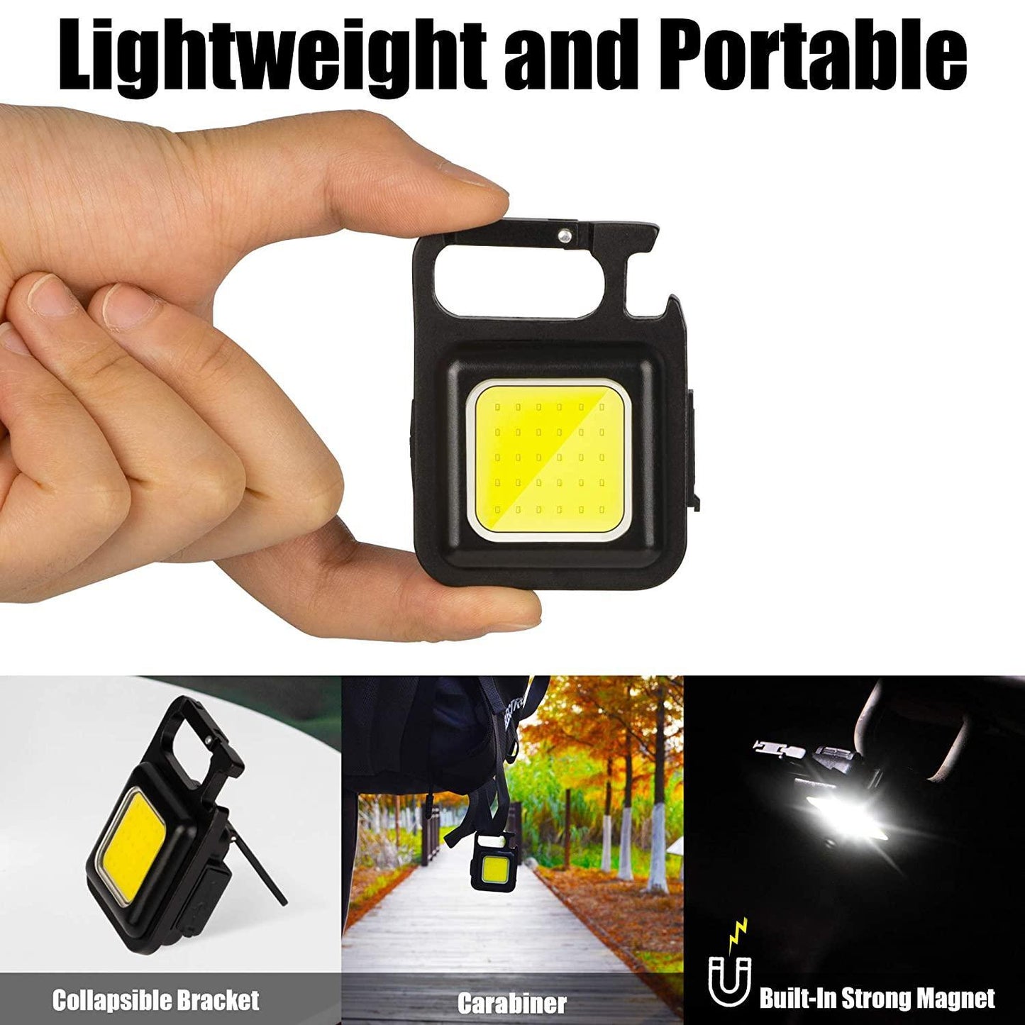 Small Rechargeable Keychain Flashlight – Portable LED Torch with USB Charging | NISHU Superstores