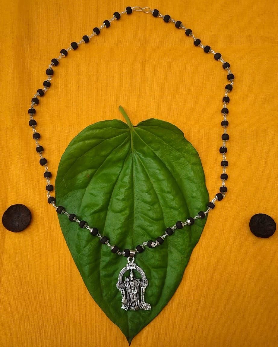 Karungali Mala with Murugan Locket | NISHU Superstores