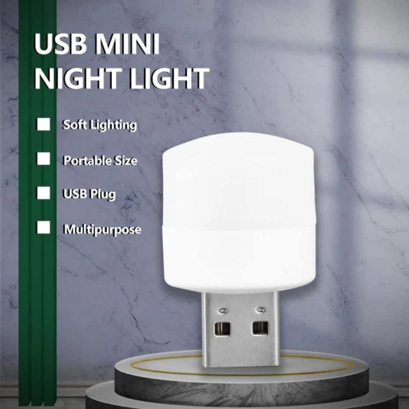 USB LED Night Light Plug-in (White) – Buy 1 Get 2 Free | Soft Glow for Home | NISHU Superstores