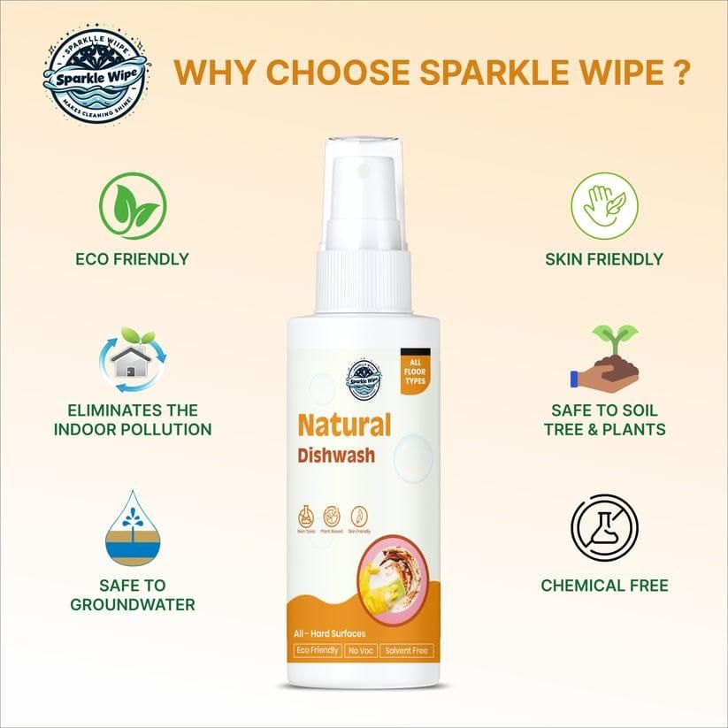Natural Dishwash Liquid (Pack of 2) – Tough on Grease, Gentle on Hands | NISHU Superstores
