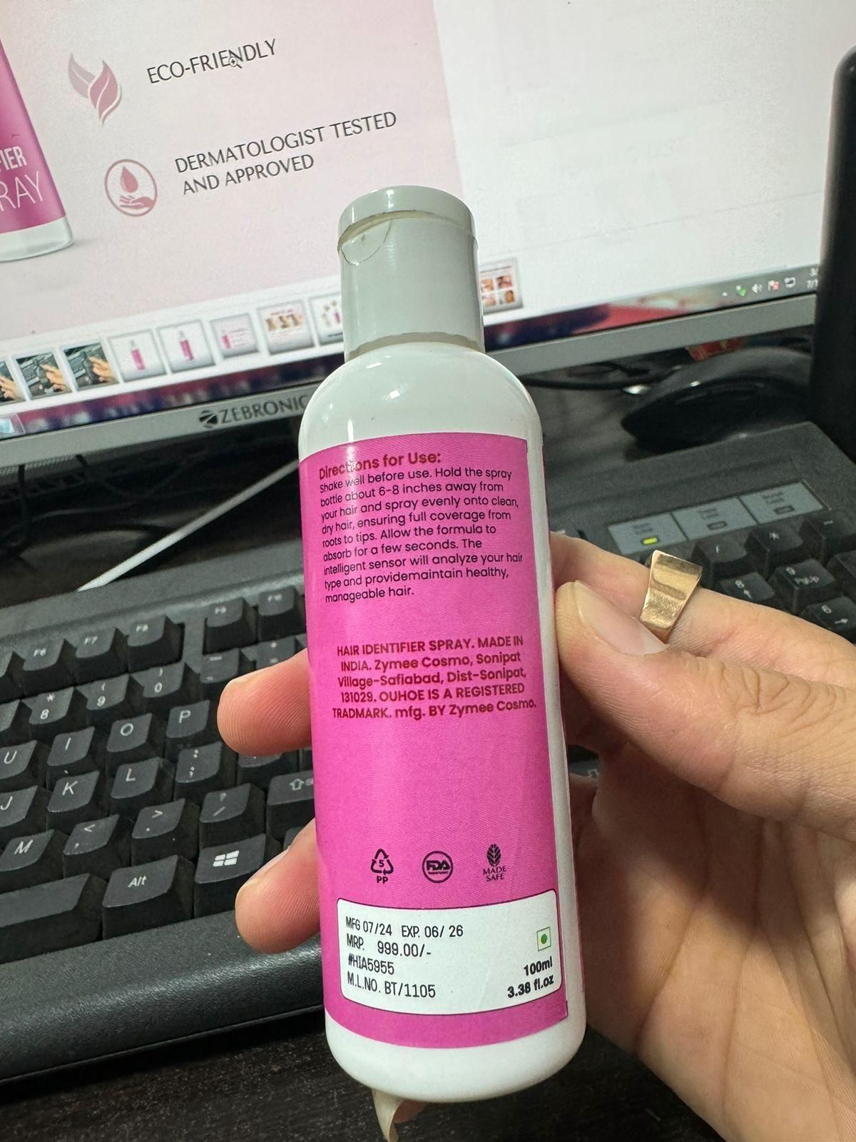 Hair Identifier Spray 100ml (Pack of 2) – Easy Hair Styling & Control | NISHU Superstores