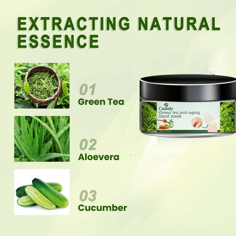 CASSIDY Green Tea Anti Aging Hand Mask 50gm (Pack of 2) – Hydrating & Rejuvenating | NISHU Superstores