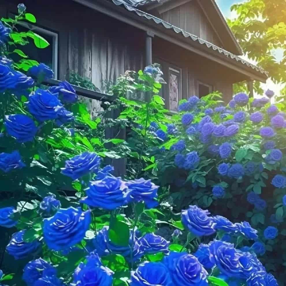 Blue Climbing Rose Seeds – Rare Flower Seeds for Garden Beauty | NISHU Superstores