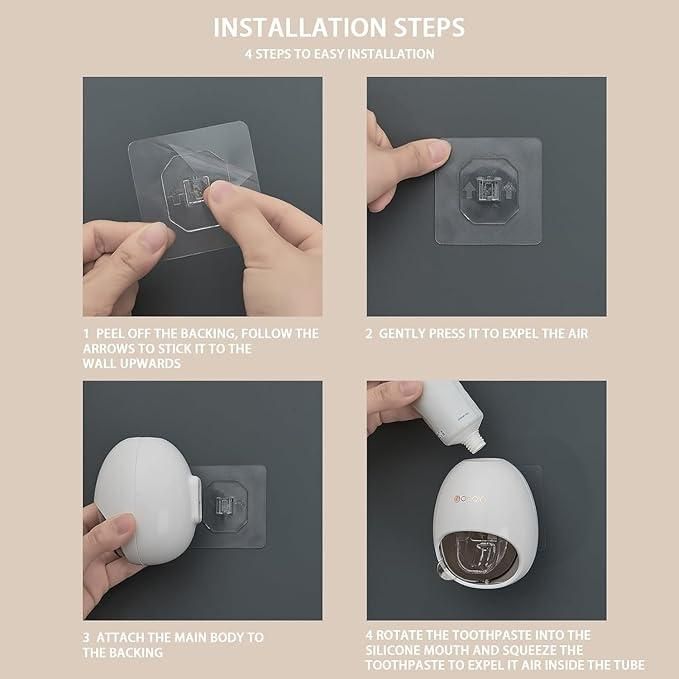 Automatic Toothpaste Dispenser – Hands-Free Wall Mounted Bathroom Accessory | NISHU Superstores