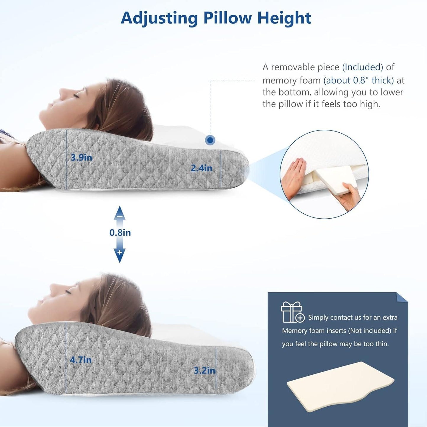 Foam Pillow for Neck Pain Relief – Orthopedic Support & Comfort | NISHU Superstores