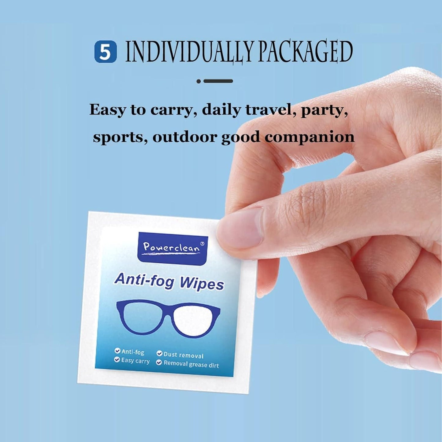 Anti-Fog Wipes for Glasses (100 Pcs) – Clear & Streak-Free Vision | NISHU Superstores