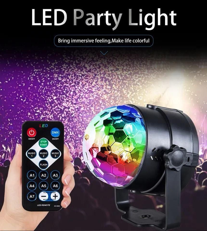 Party Disco Light – Colorful LED Music Lamp | NISHU Superstores