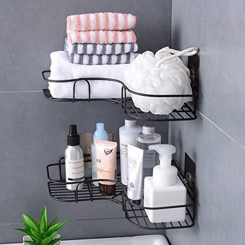 Kitchen Organizer Corner Shelf – Wall Mount Stainless Steel Storage Rack (Pack of 1) | NISHU Superstores