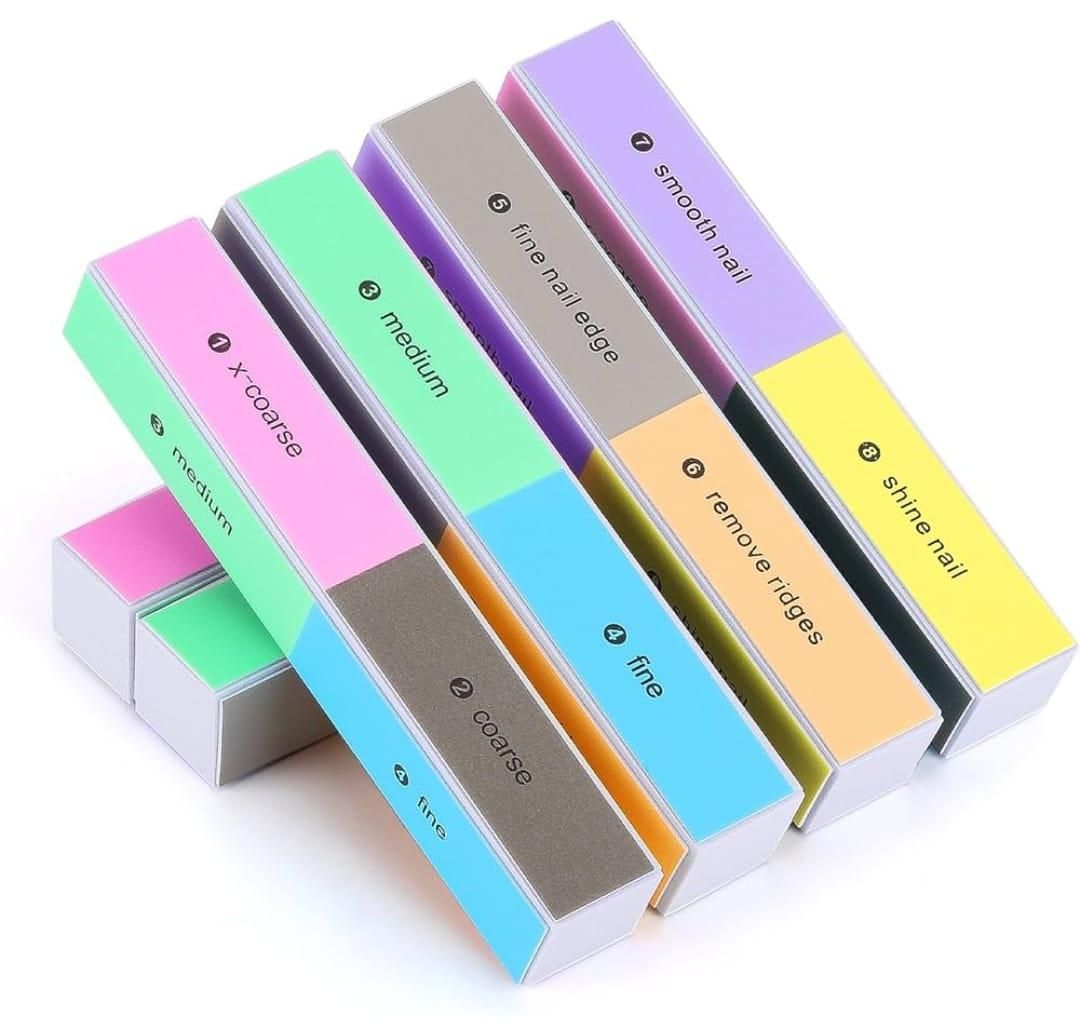 Multicolor Nail Files for Natural & Acrylic Nails – Smooth Finish | NISHU Superstores