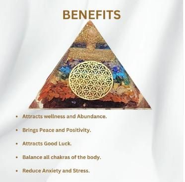 Seven Chakra Orgon Pyramid – Energy Balancing & Healing Crystal | NISHU Superstores