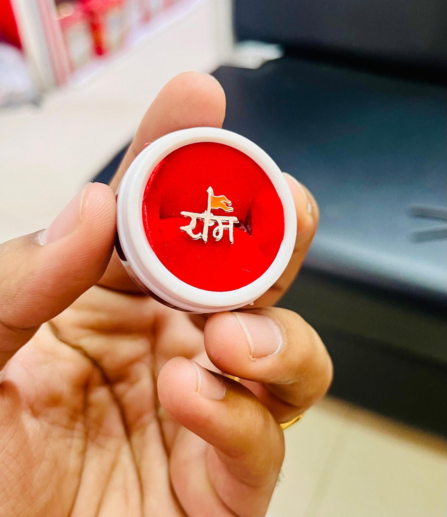 Single Shree Ram Silver Earring – Men’s Spiritual & Fashion Jewelry | NISHU Superstores