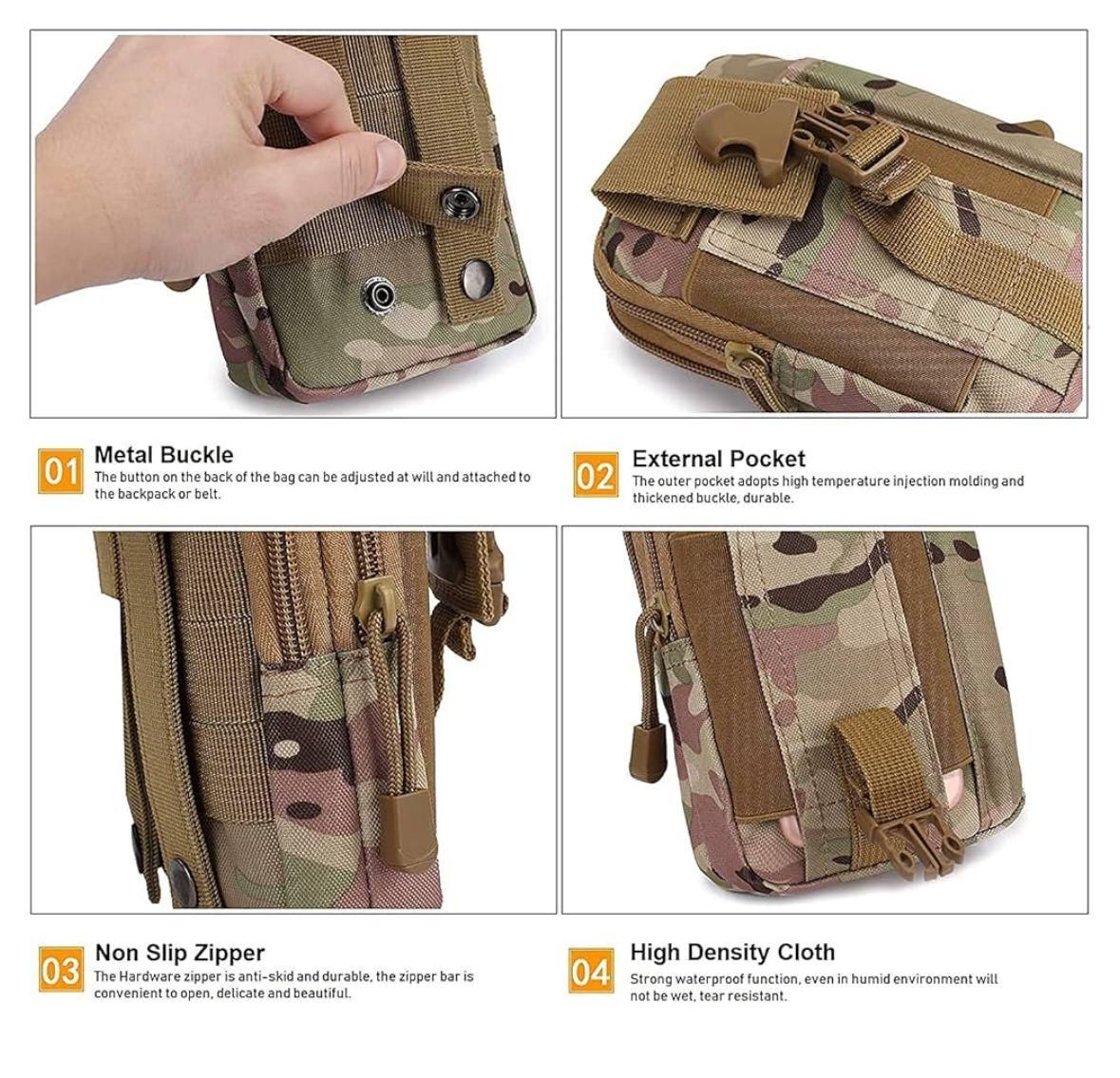 Multipurpose Tactical Waist Bag Molle Pouch – Durable & Compact | NISHU Superstores