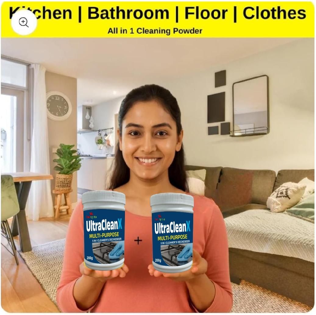 Ultra Clean X 400 gm (Pack of 2) – Powerful Cleaning Powder | NISHU Superstores