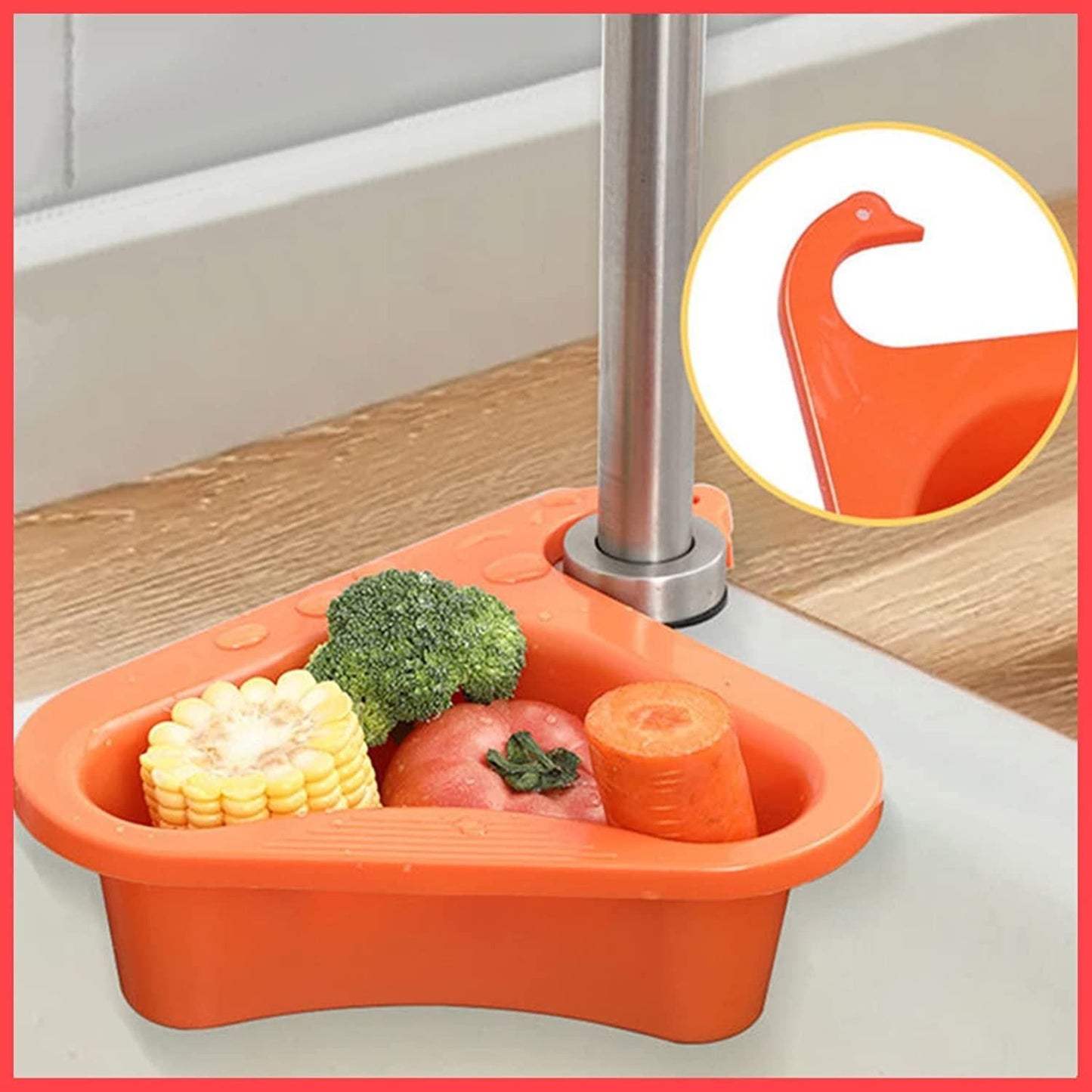 Multipurpose Plastic Kitchen Sink Organizer Corner – Pack of 2 | NISHU Superstores