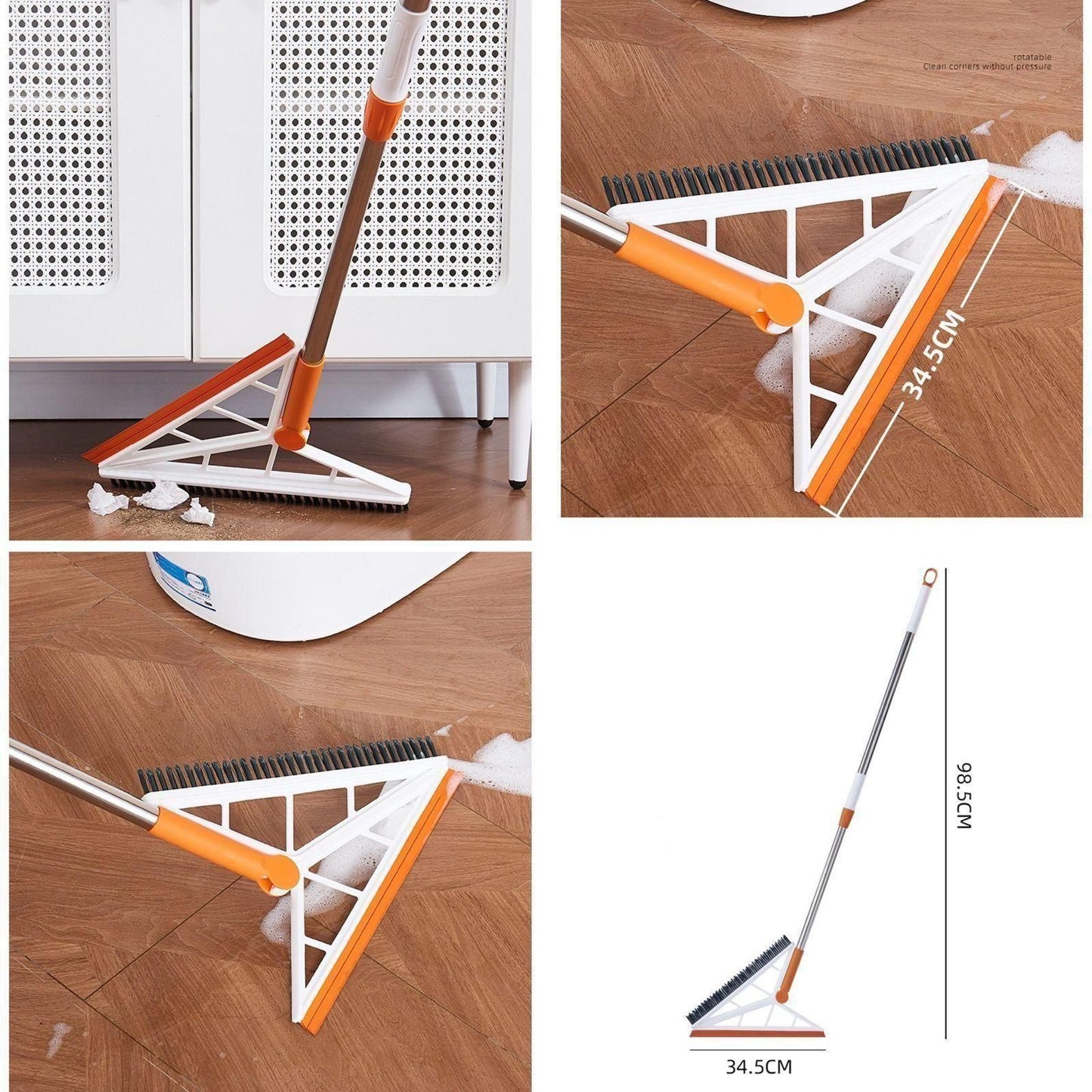 Multifunction Silicone Broom Sweeper | Floor Cleaner with Scraping Blade | NISHU Superstores