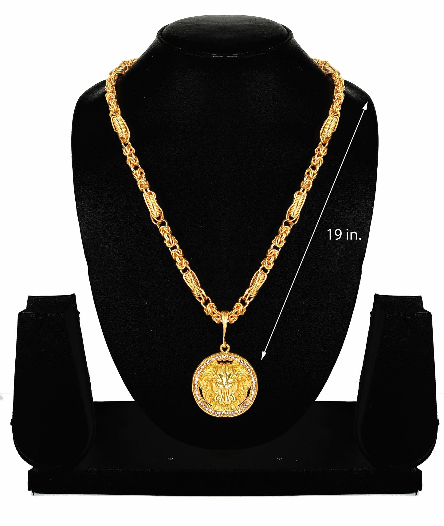 Luxurious Men’s Gold Plated Pendant with Chain Vol 5 – Stylish Fashion Jewelry | NISHU Superstores