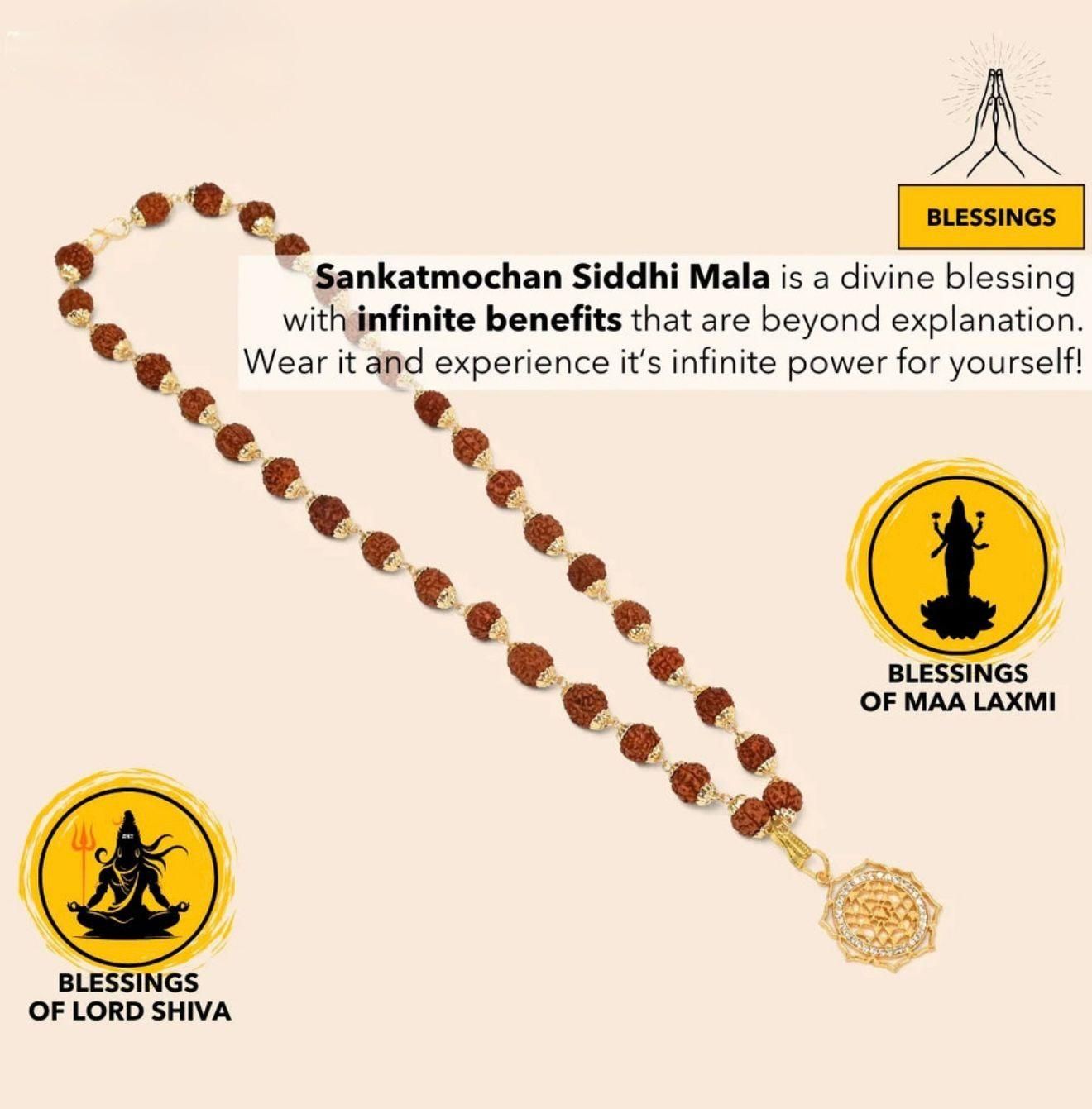 Sankatmochan Siddhi Mala – Powerful Spiritual Protection Beads | NISHU Superstores