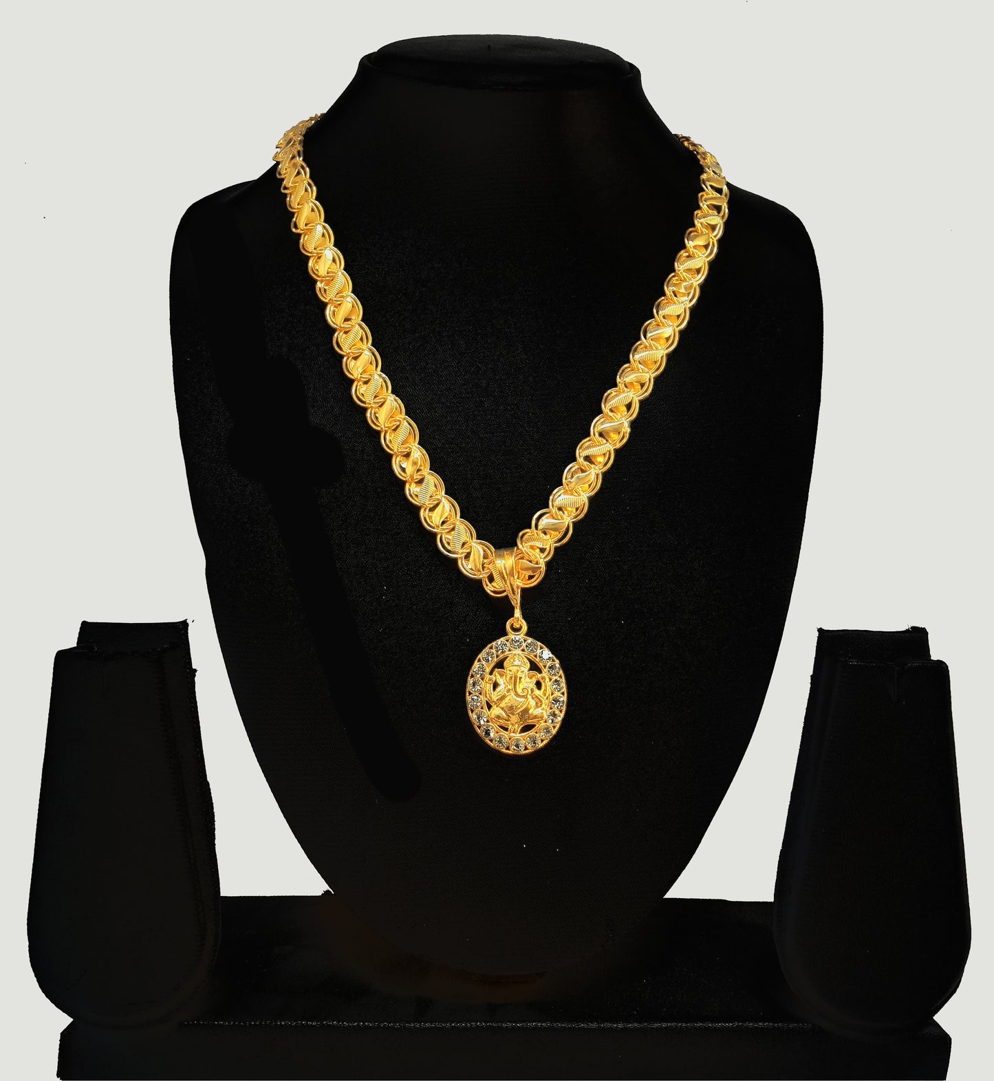 Luxurious Men’s Gold Plated Pendant with Chain Vol 4 – Stylish Fashion Jewelry | NISHU Superstores