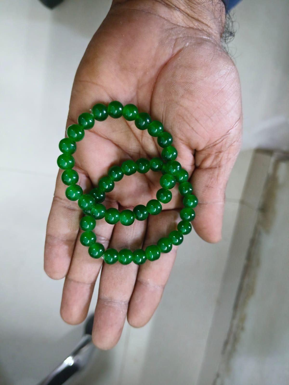 Green Jade Bracelet (Pack of 1) – Natural Healing Crystal Bracelets | NISHU Superstores