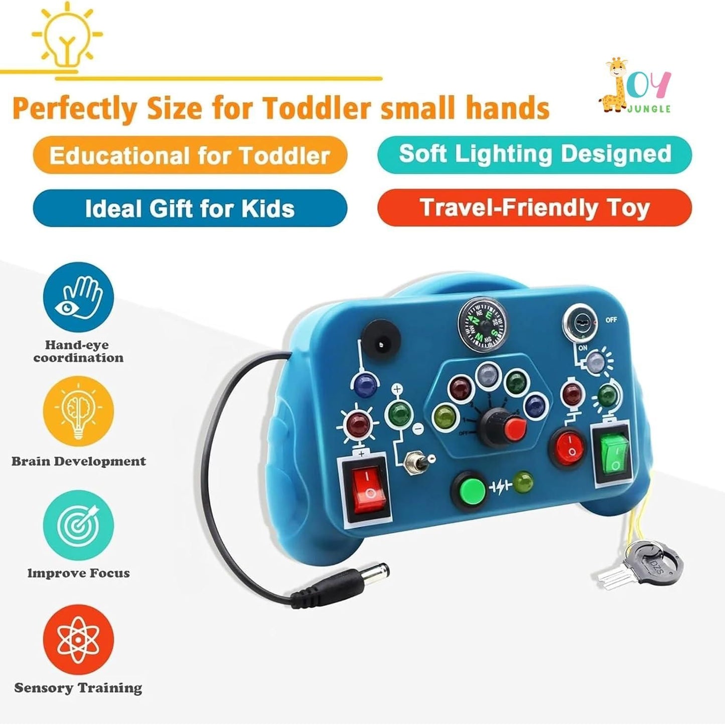 Toddler Busy Board Switch Light Game – Educational Toy for Hand-Eye Coordination & Brain Development | NISHU Superstores
