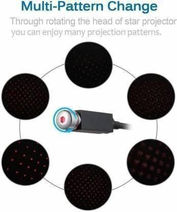 12V LED Star Decoration Light for Car & Room | 360° Rotating USB Disco Laser Light | NISHU Superstores
