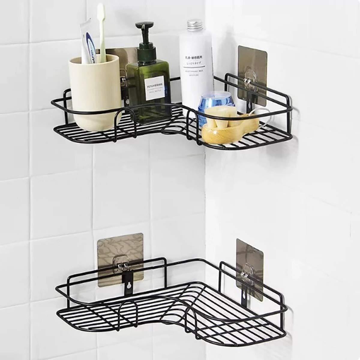 Kitchen Organizer Corner Shelf – Wall Mount Stainless Steel Storage Rack (Pack of 1) | NISHU Superstores