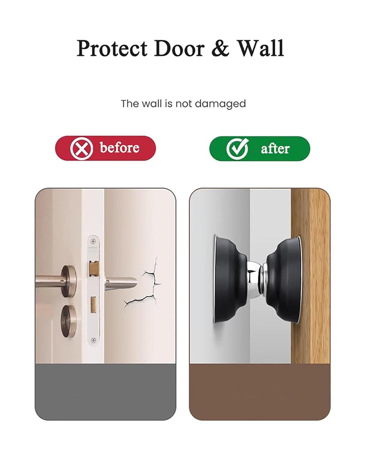 Magnetic Door Stoppers – Stainless Steel Wall & Floor Mount Door Stops | NISHU Superstores