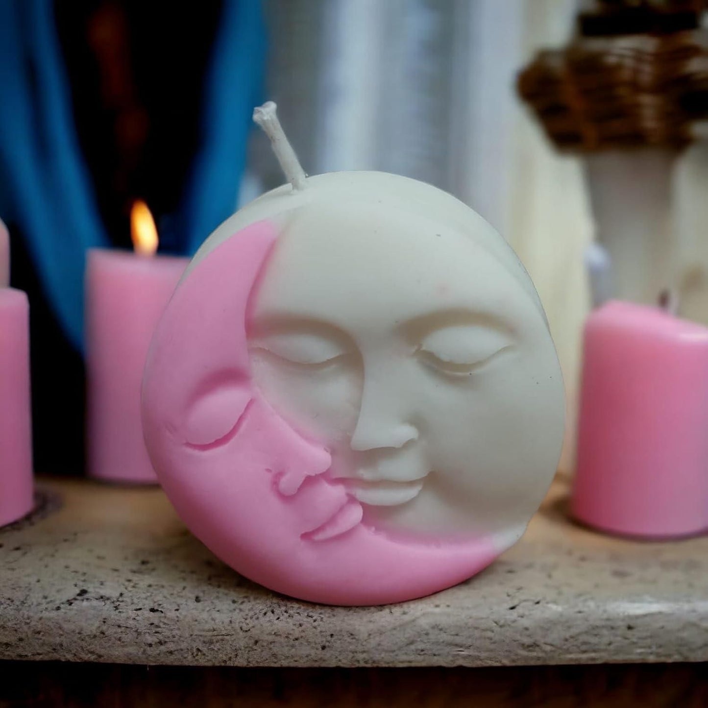 Sun & Moon Double Shade Hand-Poured Soy Wax Scented Candles – Pack of 2 | NISHU Superstores