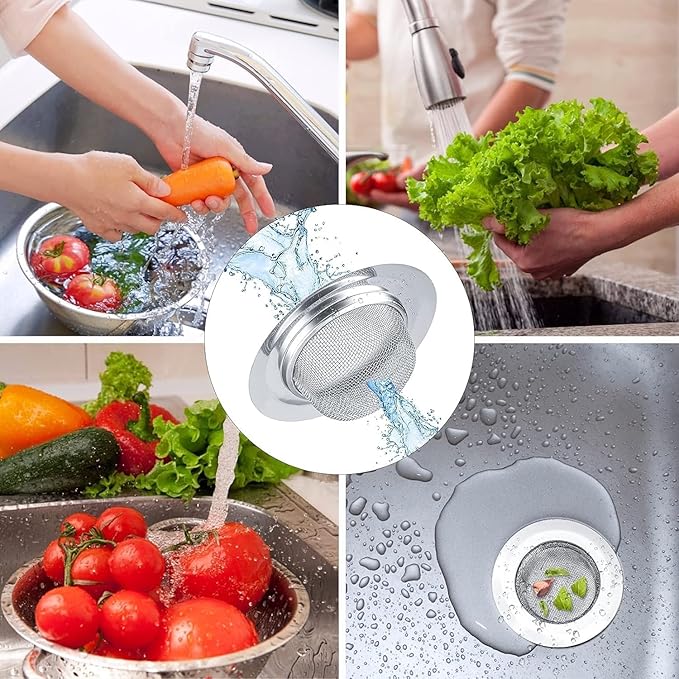 Hair Catcher & Sink Strainer (1 Pc) | Drain Hair Trap for Bathroom & Kitchen Sink | Clog Prevention Filter | NISHU Superstores