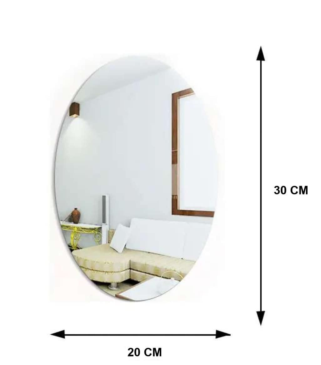 Combo of Oval & Square Shape Mirrors – Stylish Pack of 2 for Home & Vanity | NISHU Superstores