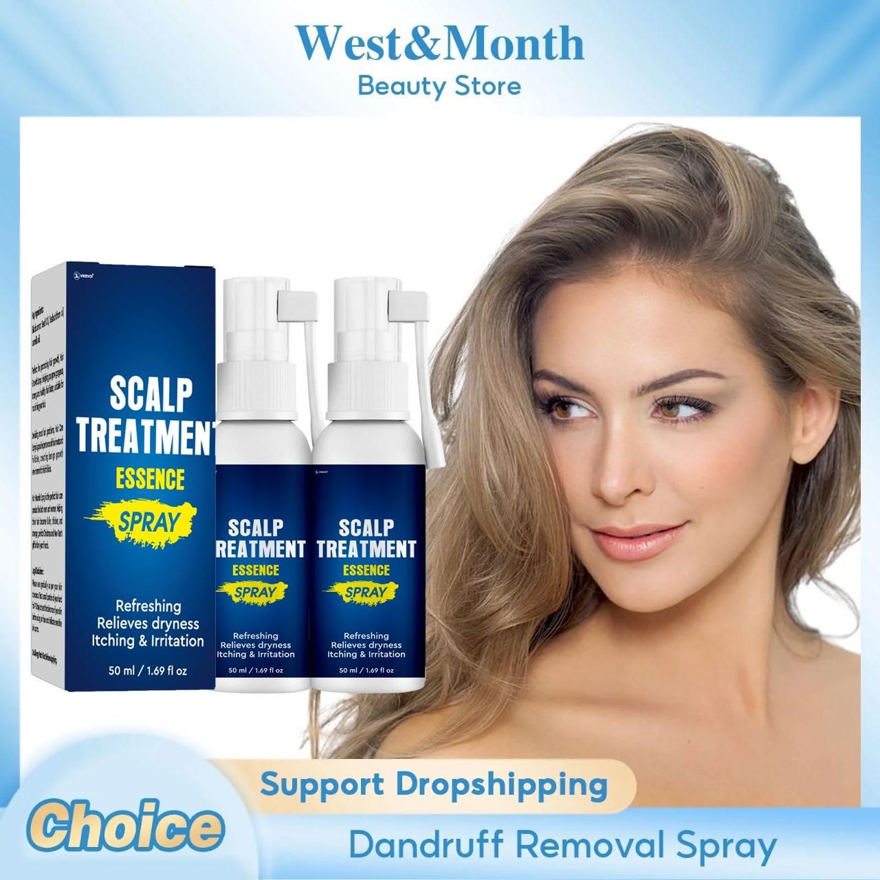 Scalp Treatment Essence Spray 50ML (Pack of 2) – Nourish & Strengthen Hair Roots | NISHU Superstores