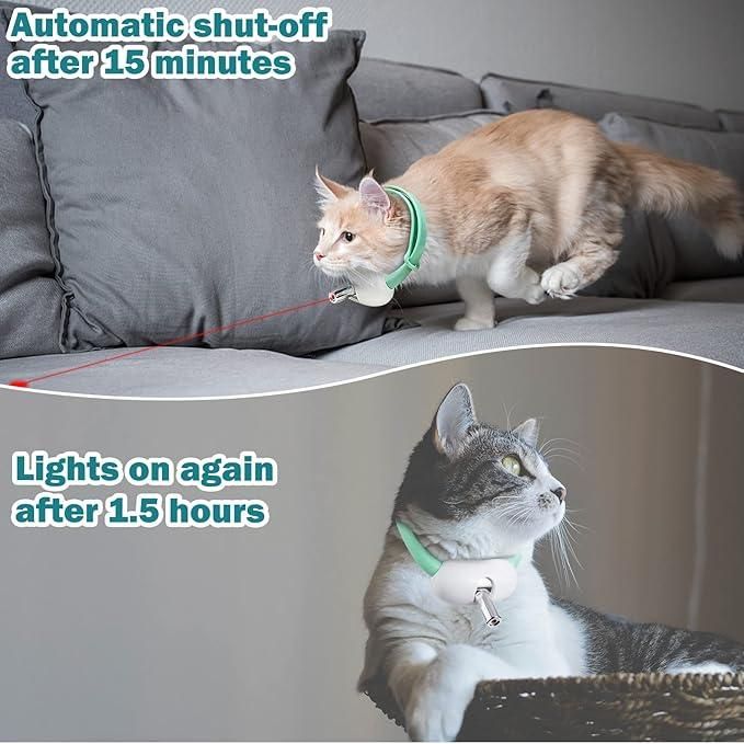 Pet Laser Collar Toy – Automatic Self-Teasing Laser Chase for Cats & Dogs | NISHU Superstores