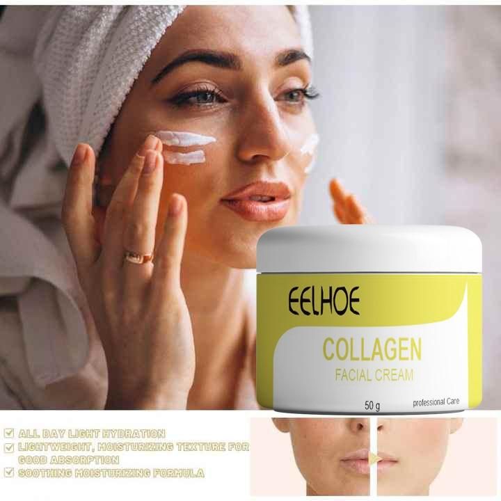 EELHOE Collagen Facial Cream – 50gm Pack of 1 for Skin Firming & Hydration | NISHU Superstores