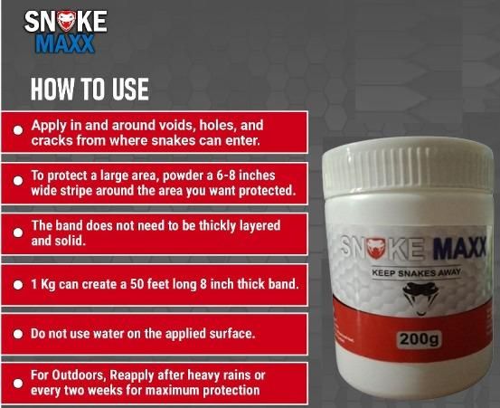 Snake Maxx Non-Toxic Biodegradable Snake Repellent Powder 200g – Safe & Effective | NISHU Superstores