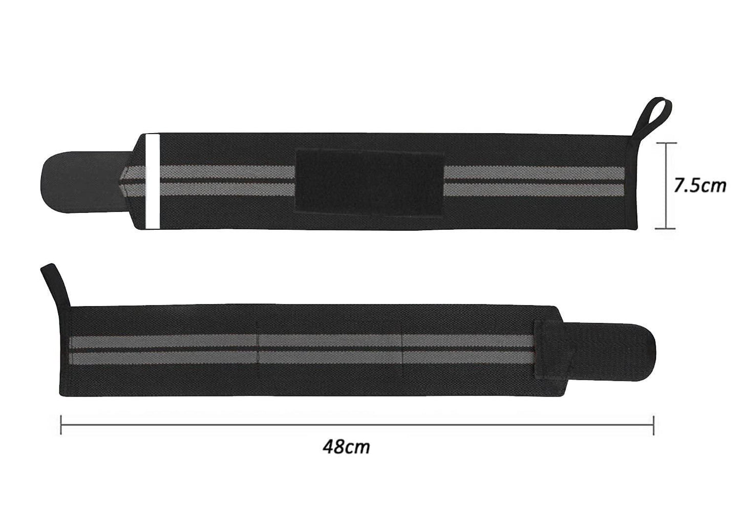 Wrist Band Straps with Thumb Loop for Gym – Weightlifting Support (Pack of 1) | NISHU Superstores