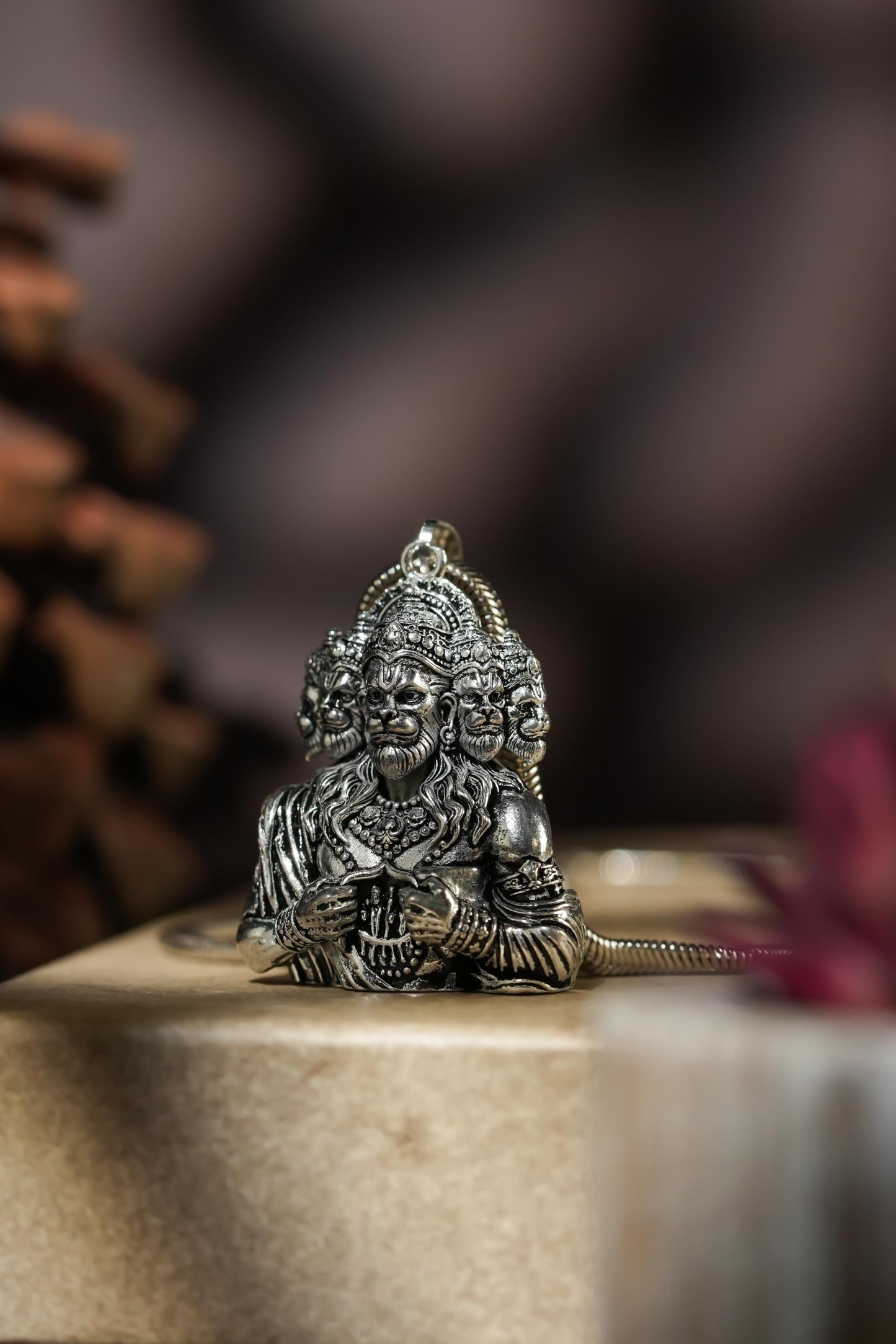Panchmukhi Hanuman Pendant with Snake Chain – Spiritual Protection Jewelry | NISHU Superstores