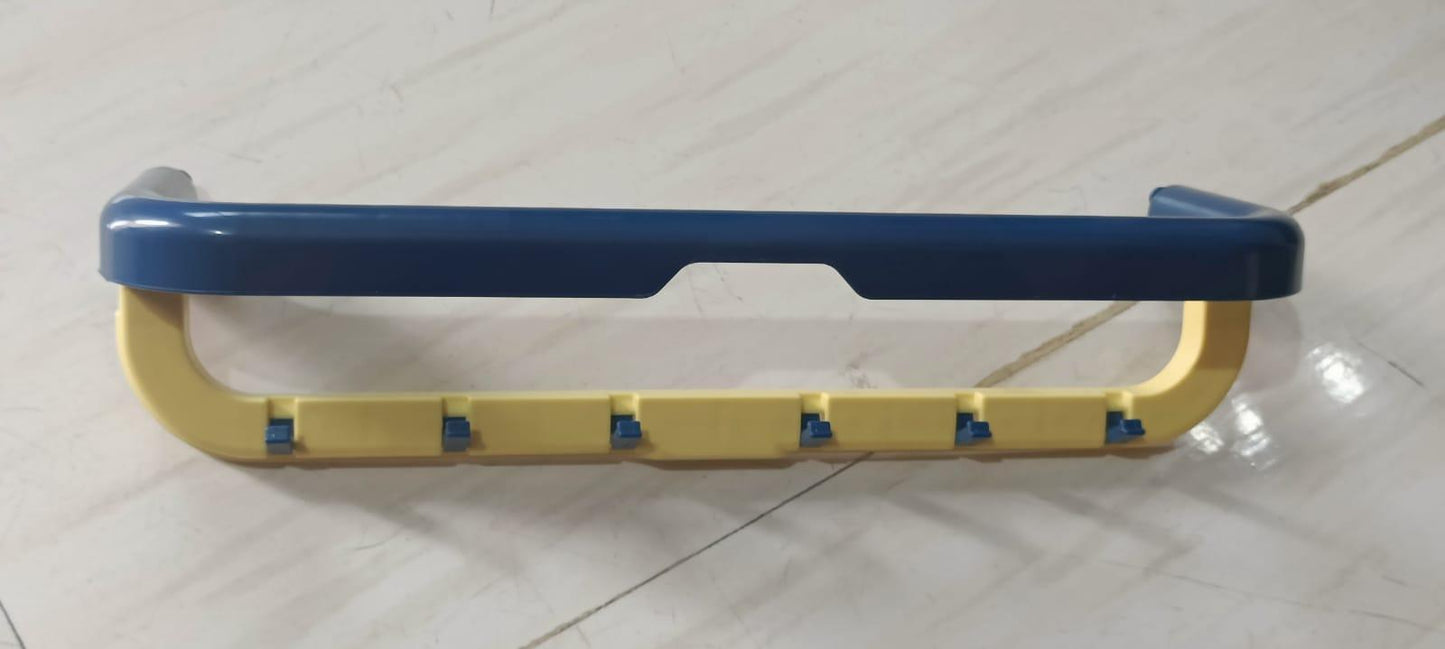 Double Layer Towel Rack with Hooks – Wall Mounted Bathroom Organizer | NISHU Superstores
