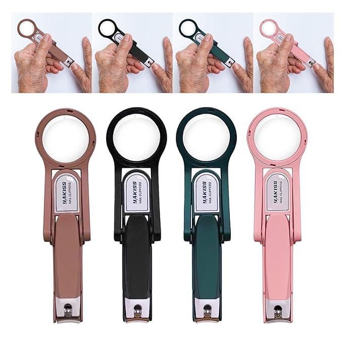 Nail Clipper with Magnifying Glass – Precision Trimming for Kids & Seniors | NISHU Superstores