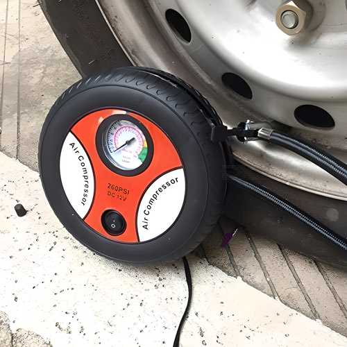 Tire Shape Car Air Compressor Pump – Portable & Efficient Inflation | NISHU Superstores