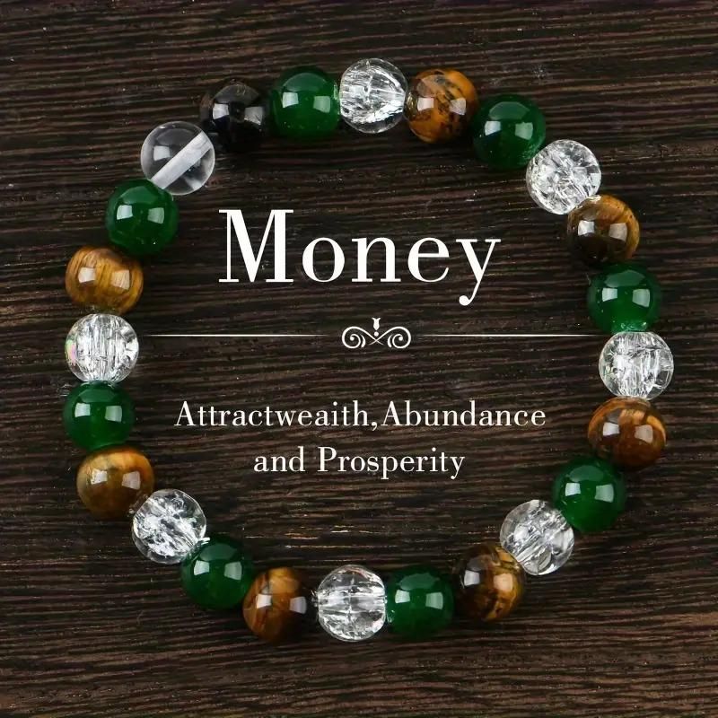 Relaxing & Prosperity Beaded Stretch Bracelet (Pack of 2) – Success & Abundance | NISHU Superstores