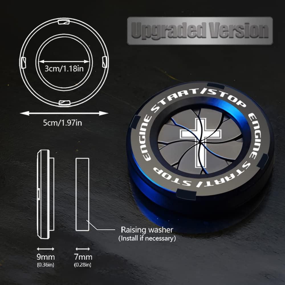 Rotary Push Start Stop Button Cover – Stylish Car Ignition Protector | NISHU Superstores