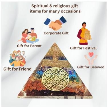 Seven Chakra Orgon Pyramid – Energy Balancing & Healing Crystal | NISHU Superstores