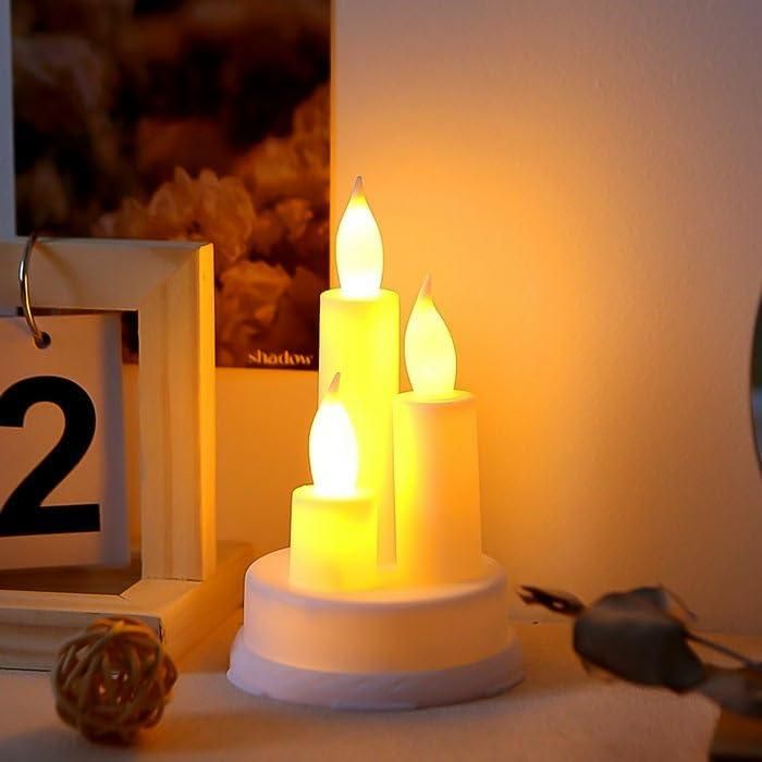 2 Pcs LED Candle Lights – Flameless Decorative Lights | NISHU Superstores