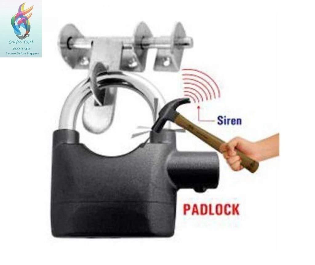 Motion Sensor Padlock with Siren Alarm – Anti-Theft Security Lock for Bikes, Gates & Doors | NISHU Superstores